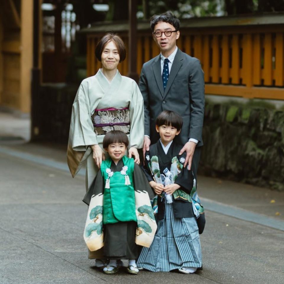 みんなで迎えた七五三。家族の節目を大切にしています