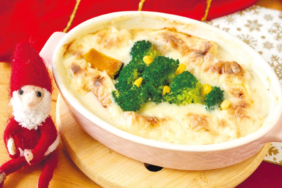 ツリーのグラタン