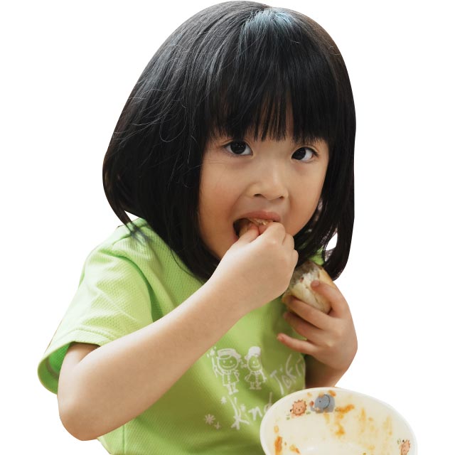 パンにつけてたべるよ