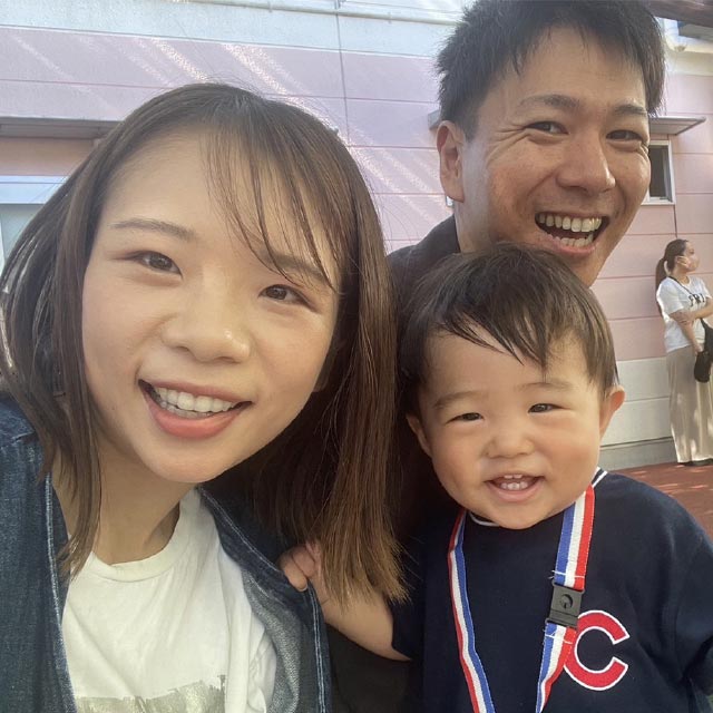 千隼くんの運動会の時の様子。「子どもの成長が何よりの喜びです」